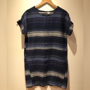 Old Navy Linen/Cotton Blend Striped Woven Dress - Size XS